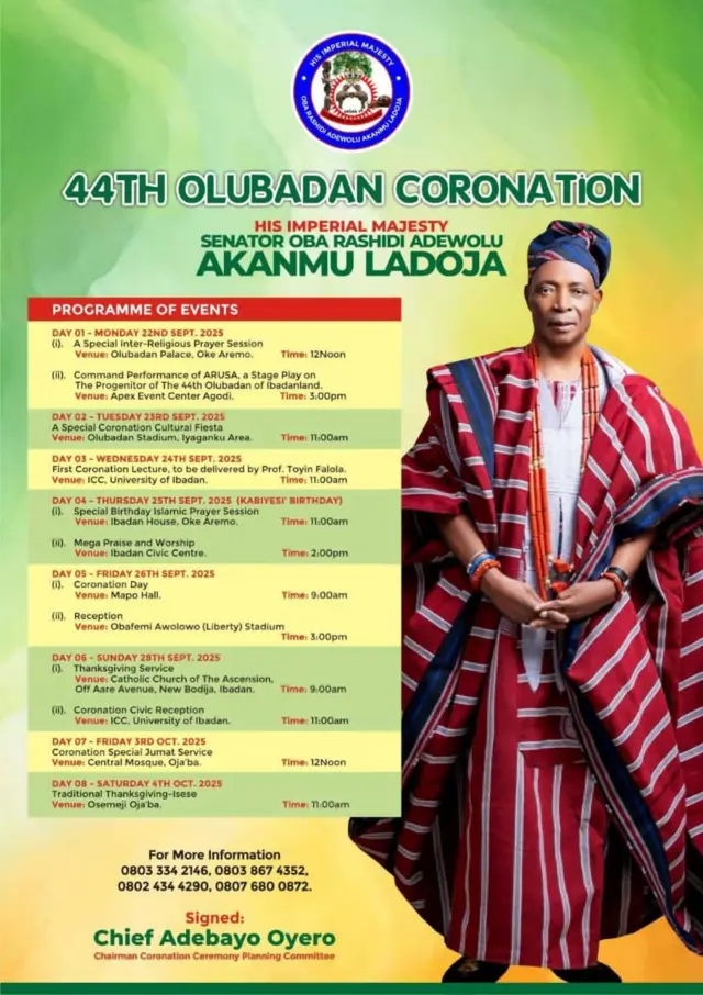 Eto bi ayẹyẹ gbigba ọpa Olubadan yoo ṣe lọ