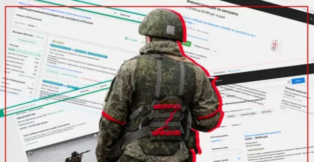 Контракттардын алдында турган орус жоокери