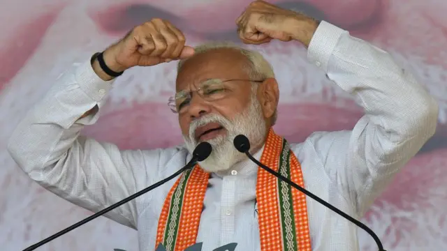 ২০১৯র নির্বাচনে ভোটের প্রচারে নরেন্দ্র মোদী