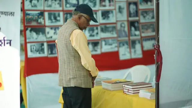 अखिल भारतीय मराठी साहित्य संमेलनादरम्यान.