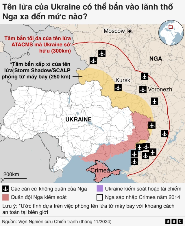 Bản đồ chiến tranh Nga - Ukraine