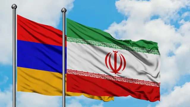 پرچم ایران و ارمنستان