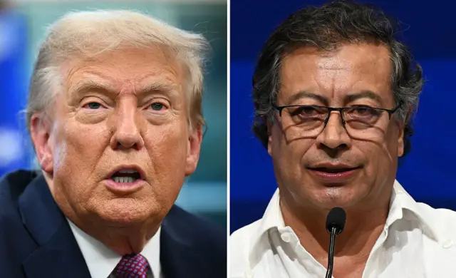 Donald Trump y Gustavo Petro
