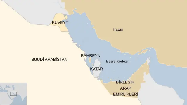 Körfez ülkeleri haritası