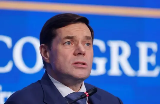 Tỷ phú Nga Alexey Mordashov phát biểu trong một phiên họp của Diễn đàn Kinh tế Quốc tế (SPIEF) tại Saint Petersburg, Nga ngày 16 tháng 6 năm 2022 
