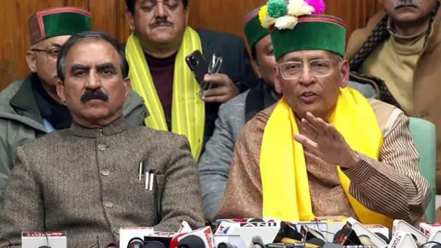 இமாச்சல பிரதேச முதல்வர் சுக்விந்தர் சிங் சுகு மற்றும் அபிஷேக் மனு சிங்வி