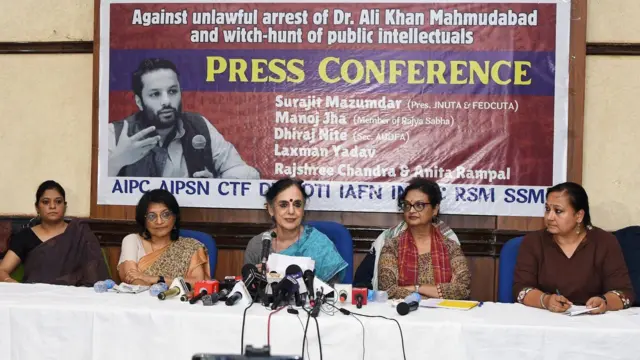 20 मई को दिल्ली में अली ख़ान महमूदाबाद की गिरफ़्तारी के ख़िलाफ़ प्रेस वार्ता हुई.