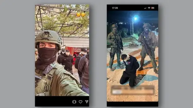 Picha zilizowekwa kwenye mitandao ya kijamii na IDF