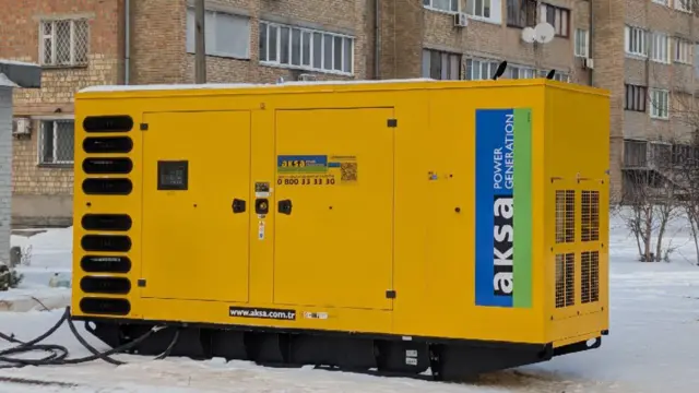 Мобільний генератор у дворі Дарницького району Києва 