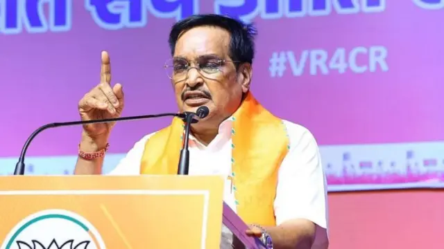 ભાજપના પ્રદેશ પ્રમુખ અને નવસારીના સાંસદ અને ઉમેદવાર સી. આર. પાટીલ