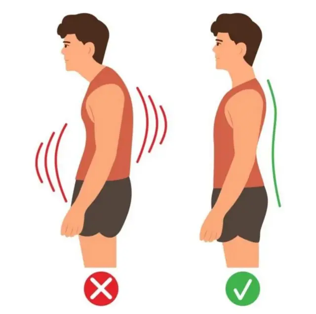 આગળની તરફ ઝુકવાથી ગરદન અને પીઠમાં દુખાવો થાય છે