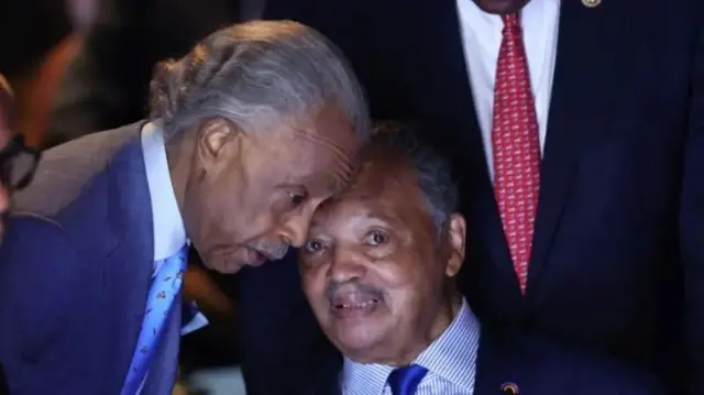 Reverend Al Sharpton and Jesse Jackson for di Democratic National Convention for 2024