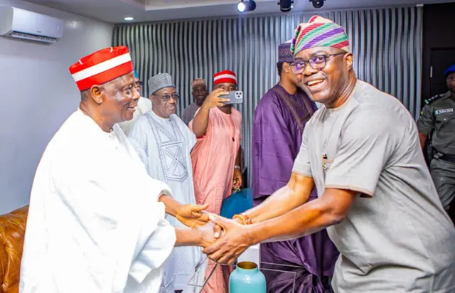 Aworan Seyi Makinde ati Rabiu Kwankwaso