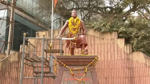 बेळगावमधील संभाजी महाराजांचा पुतळा.