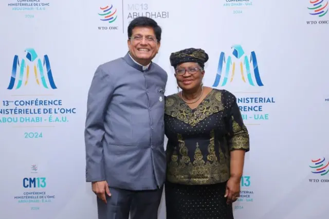 உலக வர்த்தக அமைப்பின் கூட்டத்தில் பங்கேற்பதற்காக சென்றுள்ள இந்திய வர்த்தக அமைச்சர் பீயூஷ் கோயல்.