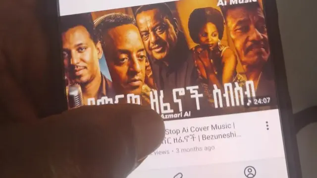 በኤአይ የተሰሩ የአንጋፋ ድምጻውያን ሙዚቃዎች የገጽ ምሥል