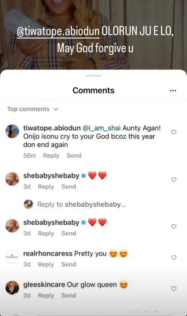 Aworan ọrọ ti Seyi fi sita