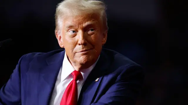 अमेरिका में रिपब्लिकन उम्मीदवार डोनाल्ड ट्रंप.