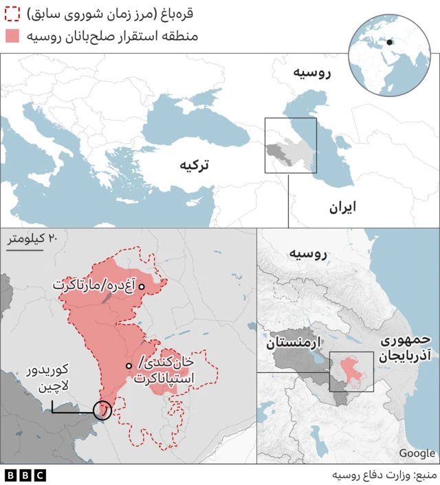 نقشه قره باغ