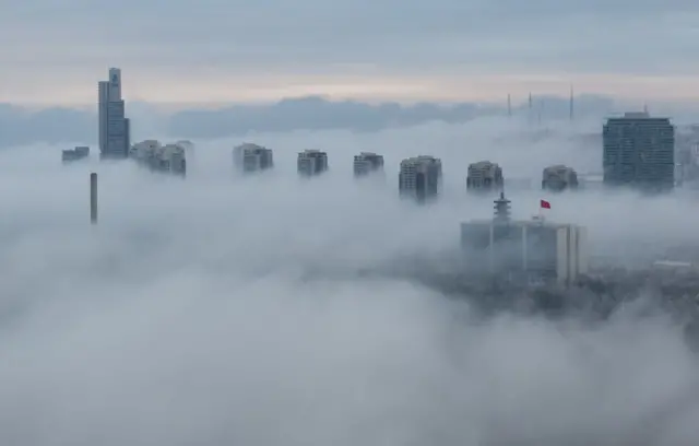 sisli bir ankara manzarası