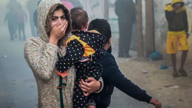 이스라엘과 하마스 간 교전으로 피해를 입은 민간인들