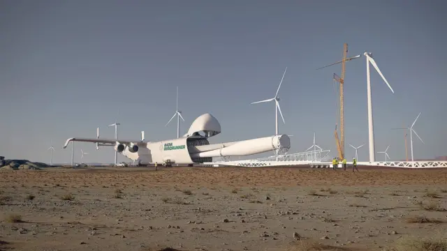 WindRunner irimo gukorerwa gutwara 'wind turbine blades' ahantu hari ibibuga by'indege bidakoze neza