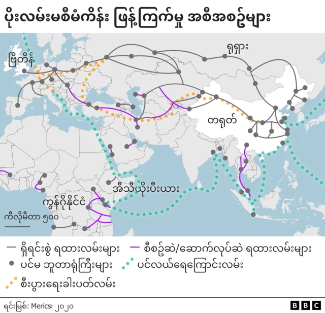 ပိုးလမ်းမ စီမံကိန်းမြေပုံ