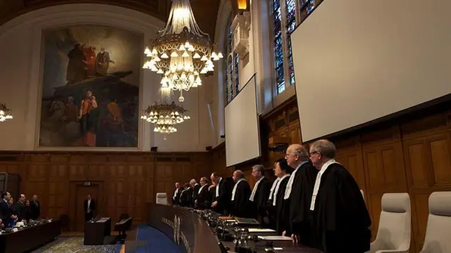 Les juges de la Cour Internationale de Justice