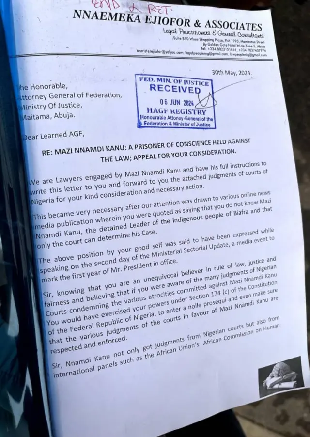 Akwụkwọ mkpesa e degaara ọkaiwu ukwu Naịjirịa