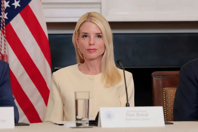 La fiscal general de EE.UU., Pam Bondi.