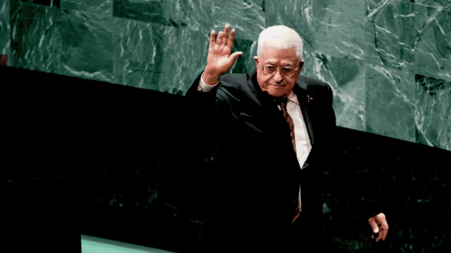 Mahmoud Abbas, Filistin yönetimi lideri. 