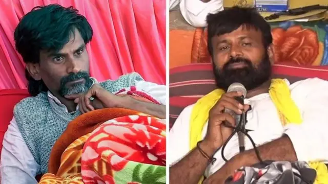 मराठा आंदोलक मनोज जरांगे पाटील आणि ओबीसी आंदोलक लक्ष्मण हाके