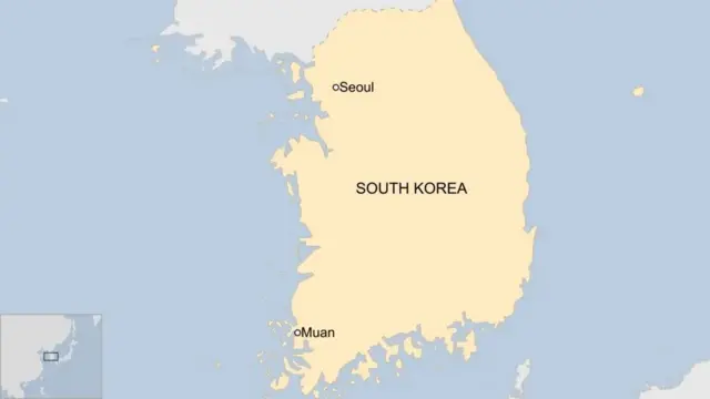 务安机场位于韩国西南部
