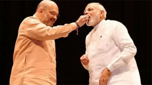 ગૃહમંત્રી અમિત શાહ અને વડા પ્રધાન નરેન્દ્ર મોદી