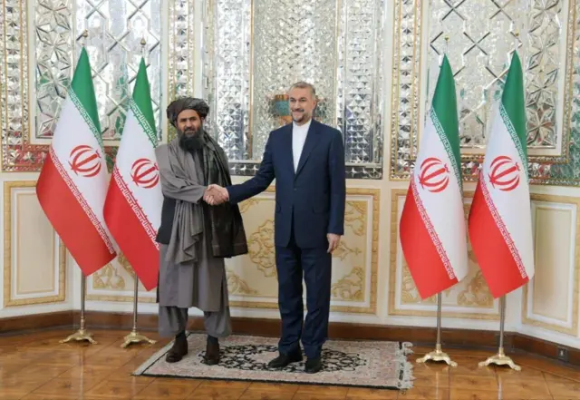 دیدار وزیر خارجه ایران و معاون نخست وزیر طالبان