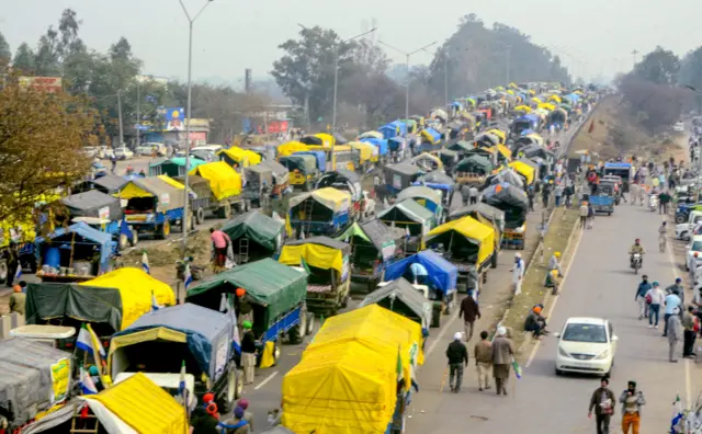 ખેડૂતો આંદોલન દિલ્હી 