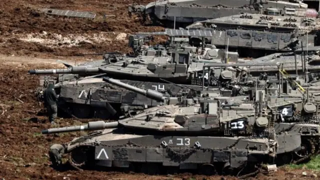 লেবানন সীমান্তে ইসরায়েলি বাহিনীর অবস্থান