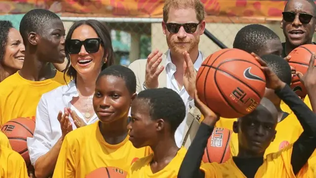 The royal couple were in the West African nation