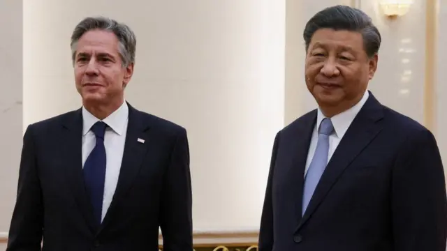 O secretárioestatisticas futebol para apostasEstado dos EUA, Antony Blinken, fotografado com o presidente da China, Xi Jinping,estatisticas futebol para apostasjunhoestatisticas futebol para apostas2023