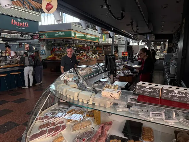 Comercio de Madrid con apagón