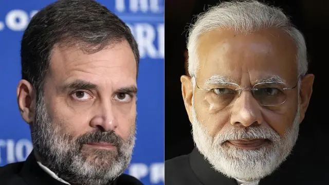 राहुल गांधी, नरेंद्र मोदी