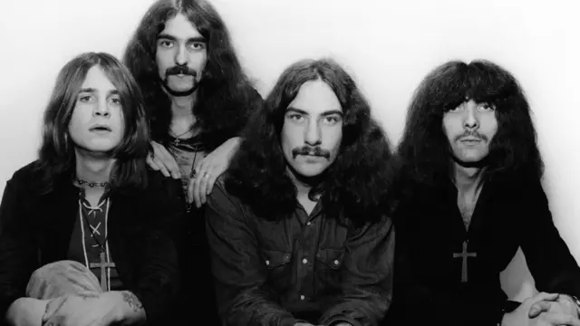 La banda Black Sabbath en 1970. A la izquierda Ozzy, seguido por Bill Ward, Geeze Butler y Tony Lommi.
