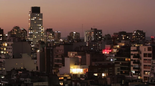 Buenos Aires skyline at night