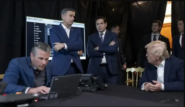 Ka bilaaw bidix: Xoghayaha Difaaca Pete Hegseth, Agaasimaha CIA John Ratcliffe, Rubio iyo Trump