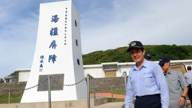台湾前总统马英九2012年前往彭佳屿巡视