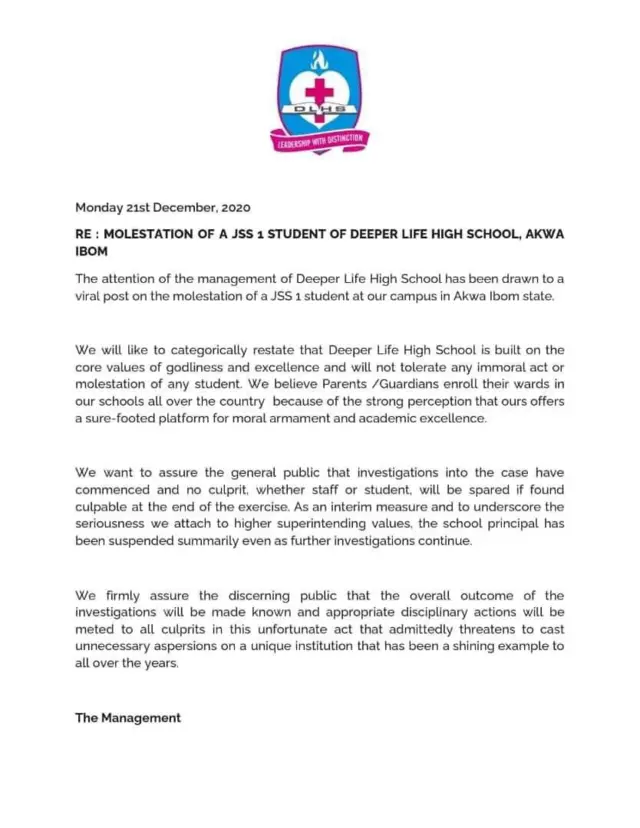 Atẹjade ileewe Deeper Life High School