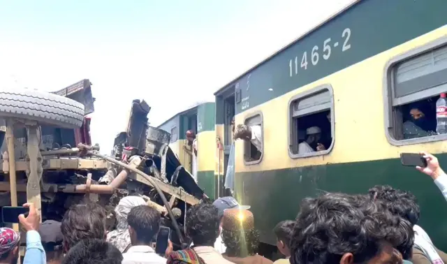 شالیمار ایکسپریس، ٹرین، حادثہ، نواب شاہ
