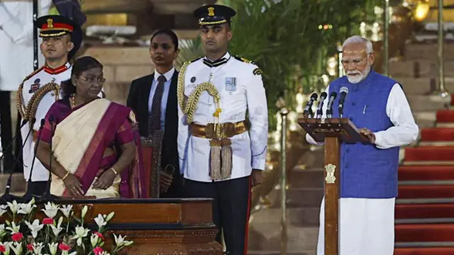 నరేంద్ర మోదీ ప్రమాణ స్వీకారం