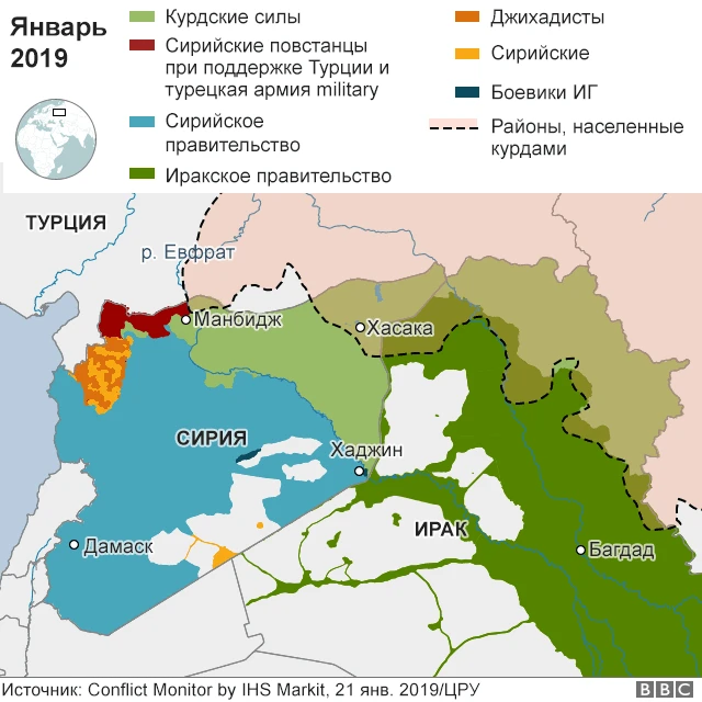 Кто и что контролирует в Сирии