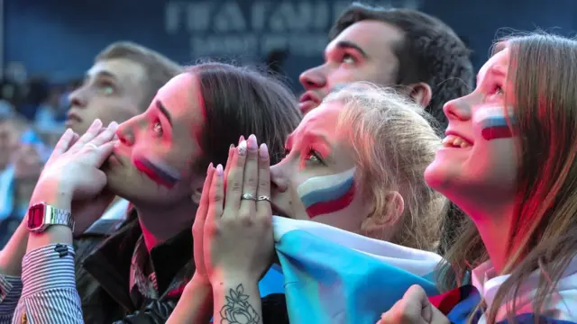 Torcedores russos na Copa